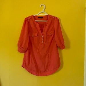Peach 3/4 blouse